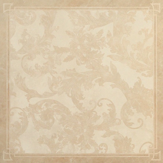 Керамогранит 240074 MARBLE DEC CASSETTONE FOGLIA BEIGE ONICE 58,5x58,5