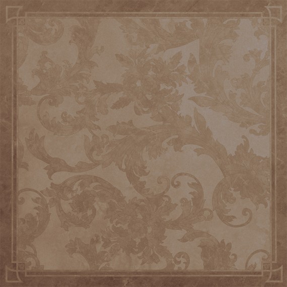 Керамогранит 240077 MARBLE DEC CASSETTONE FOGLIA MARRONE ONICE 58,5x58,5