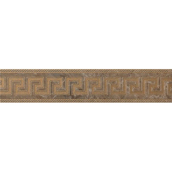 Керамогранит 240207 MARBLE FASCIA GRECA MARRONE SAB 11,5x58,5