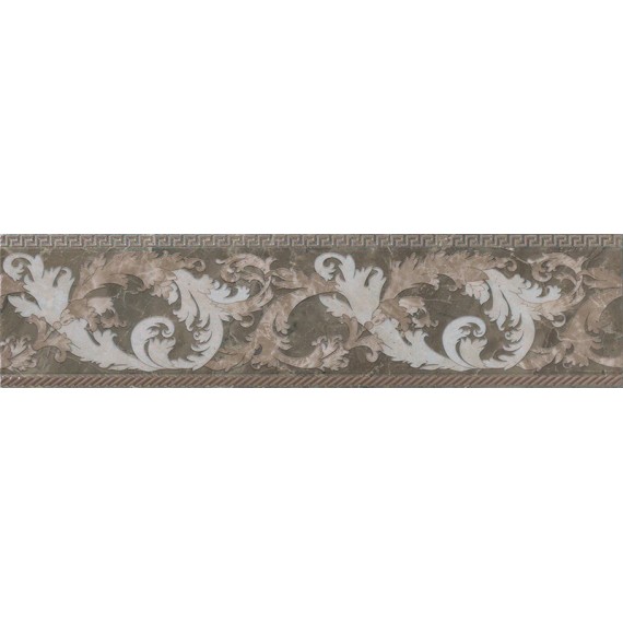 Керамогранит 240236 MARBLE FASCIA BAROCCA GRIGIO LEV 14,4x58,5