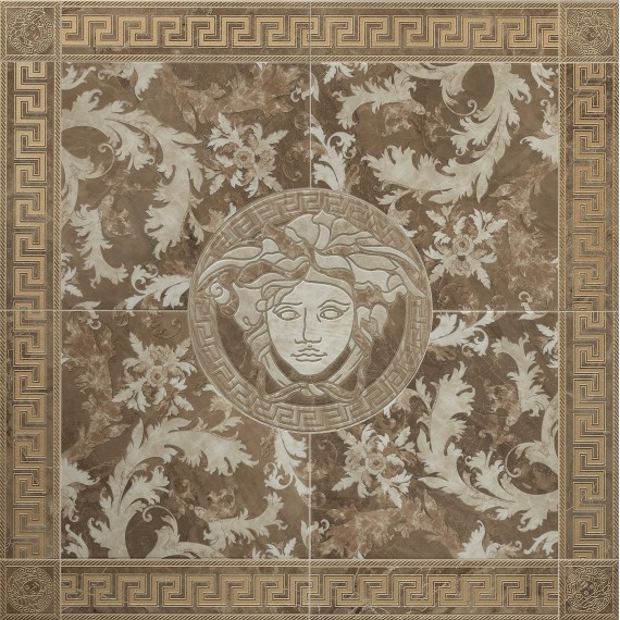 Керамогранит 240427 MARBLE ROSONE MARRONE 117,2x117,2