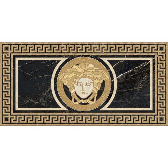 Керамогранит 240433 MARBLE ROSONE NERO S.LAUREN 58,5x117,2