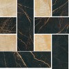 240450 MARBLE MOSAICS CHESTERFIELD NERO-ORO 29,1x29,1