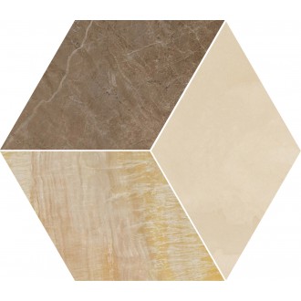 240461 MARBLE MOSAICS T3 MARRONE/ORO/BEIGE 39x45