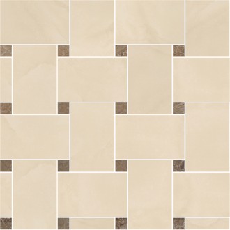 240534 MARBLE MOSAICS INTRECCIO BEIGE-MARRONE 29,1x29,1