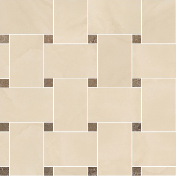 Керамогранит 240534 MARBLE MOSAICS INTRECCIO BEIGE-MARRONE 29,1x29,1