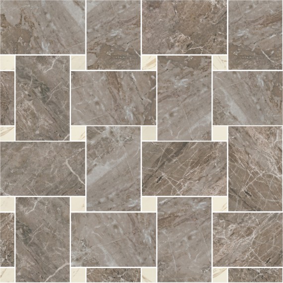 Керамогранит 240535 MARBLE MOSAICS INTRECCIO GRIGIO/BIANCO 29,1x29,1