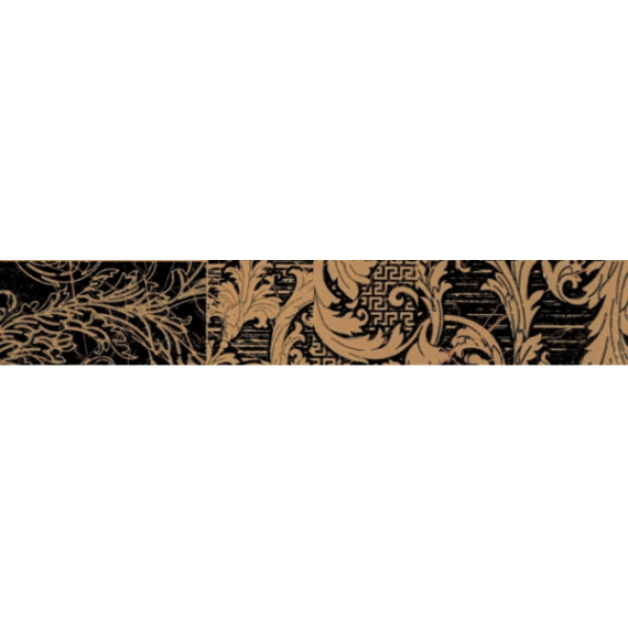 Керамогранит 240733 FASCIA PATCHWORK NERO 9,8x58,5