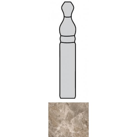 Керамогранит 240806 RACCORDO BATTISCOPA GRIGIO 15x2