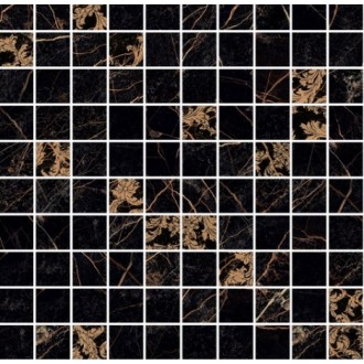 240823 MOSAICS T100 DECORATO NERO 29,1x29,1