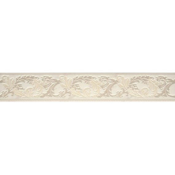 Керамогранит 240881 Marble FASCIA 10 BAROCCHINA BIANCO 9,6x58,5