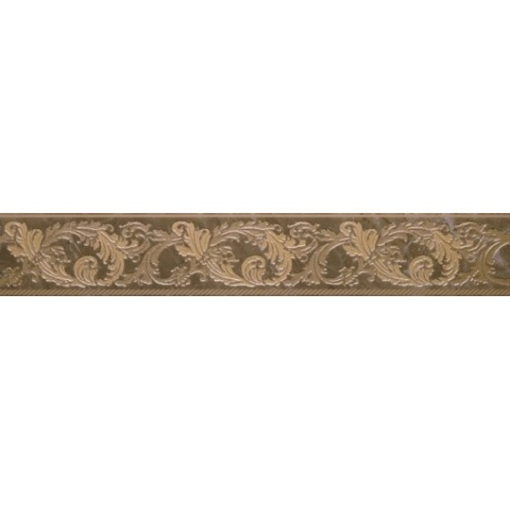 Керамогранит 240887 Marble FASCIA 10 BAROCCHINA MARRONE 9,6x58,5
