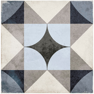 24410 ART NOUVEAU PALAIS BLUE 20*20