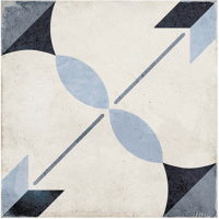 24411 ART NOUVEAU ARCADE BLUE 20*20