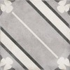 24415 ART NOUVEAU INSPIRE GREY 20*20