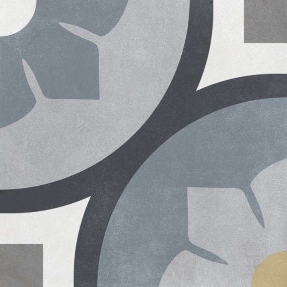 Керамогранит 25891 ARUBA BLOOM BLUE/22.3 22.3X22.3