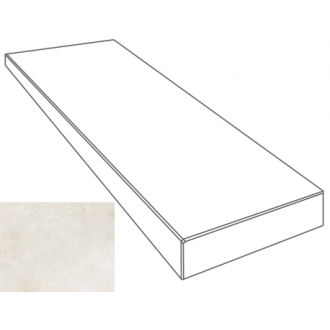 262650 GRADONE ANGOLARE DX ONICE BIANCO 4x32x78
