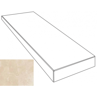 262651 GRADONE ANGOLARE DX CREMA MARFIL 4x32x78