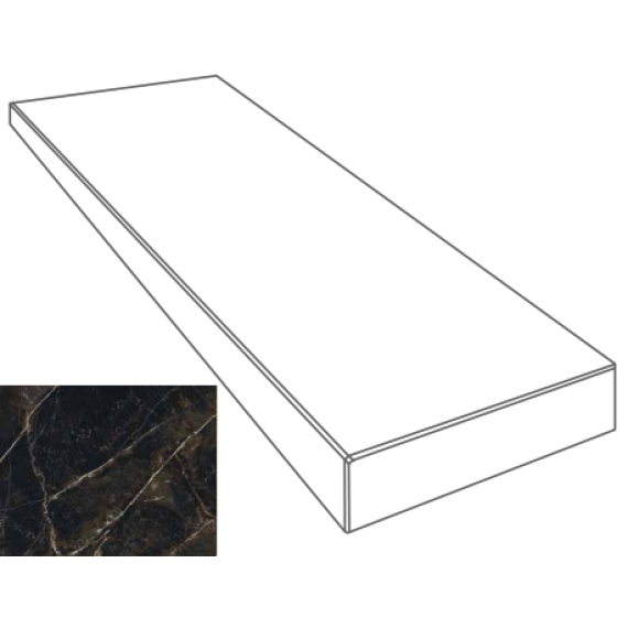 Ступени 262652 GRADONE ANGOLARE DX NERO AMASANTA 4x32x78