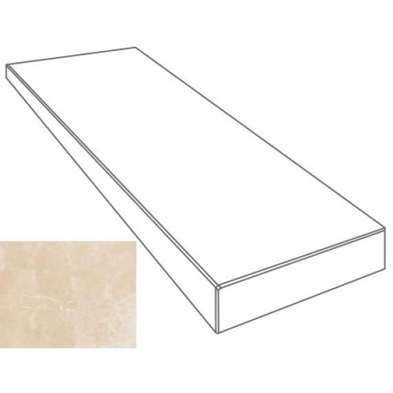 Ступени 262661 GRADONE ANGOLARE SX CREMA MARFIL 4x32x78
