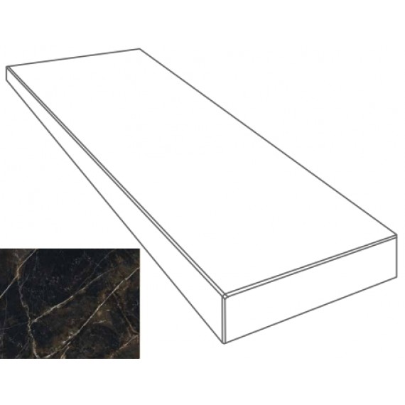 Ступени 262662 GRADONE ANGOLARE SX NERO AMASANTA 4x32x78