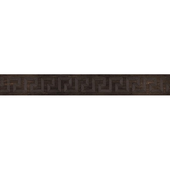 Керамогранит 263131 Fascia Greca Intarsio Brown 10x80