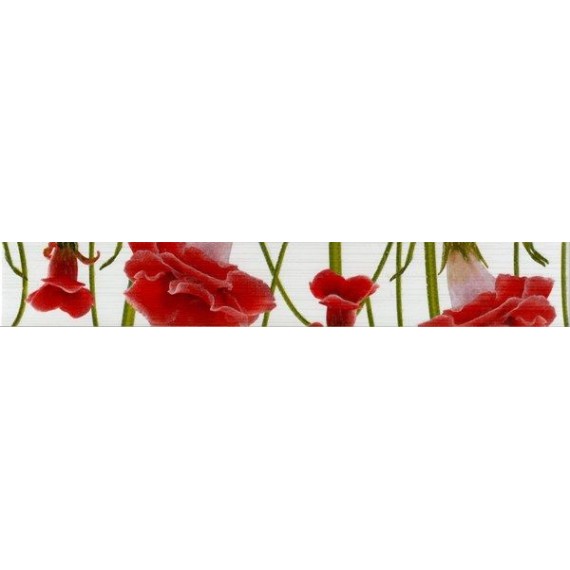 Керамическая плитка 267041 Fiori Бордюр Гвоздика 40х6