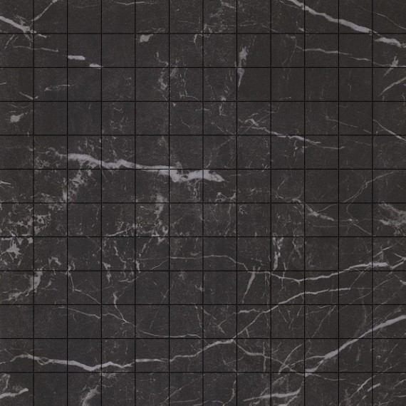 Мозаика 2705121 Мозаика Marmoker Mosaico Nero Creta Lucido 29.5x29.5
