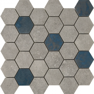 27958 D.GRUNGE GREY HEXA/AS/28.3X29.4/C 28.3X29.4