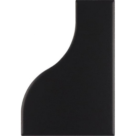 Керамическая плитка 28861 Curve Black Matt 8,3x12