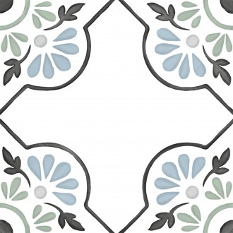 31079 TANGER BLUE PETALS R9 12.3x12.3