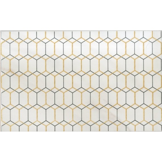 Керамическая плитка 335701 Bianco Декор 25x40