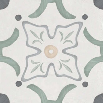 3386036155 Керамогранит Sirocco Green Flower 9mm R10 22.3x22.3