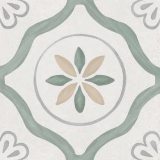 3386036157 Керамогранит Sirocco Green Petals 9mm R10 22.3x22.3