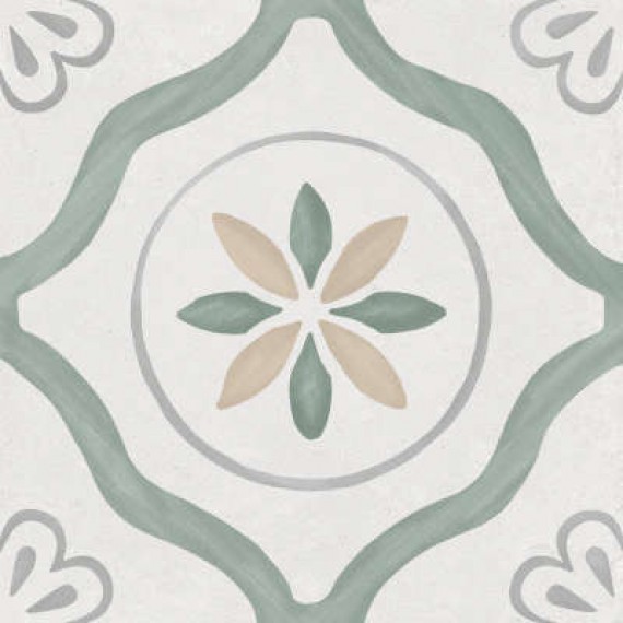 Керамогранит 3386036157 Керамогранит Sirocco Green Petals 9mm R10 22.3x22.3