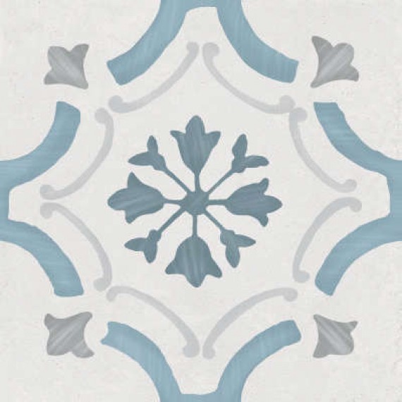 Керамогранит 3386036158 Керамогранит Sirocco Blue Ornate 9mm R10 22.3x22.3
