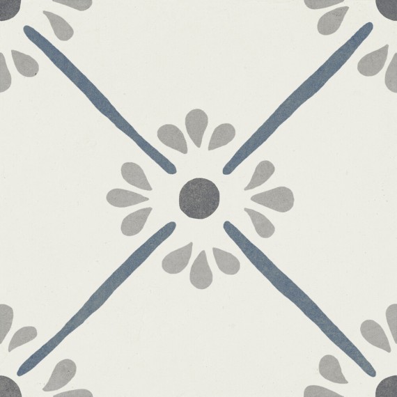 Керамогранит 37787 Керамогранит Provenza Blue Flower/22,3 22,3x22,3