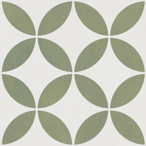 Керамогранит 37798 Керамогранит Mayari Green Petals Lt/22,3 22,3x22,3