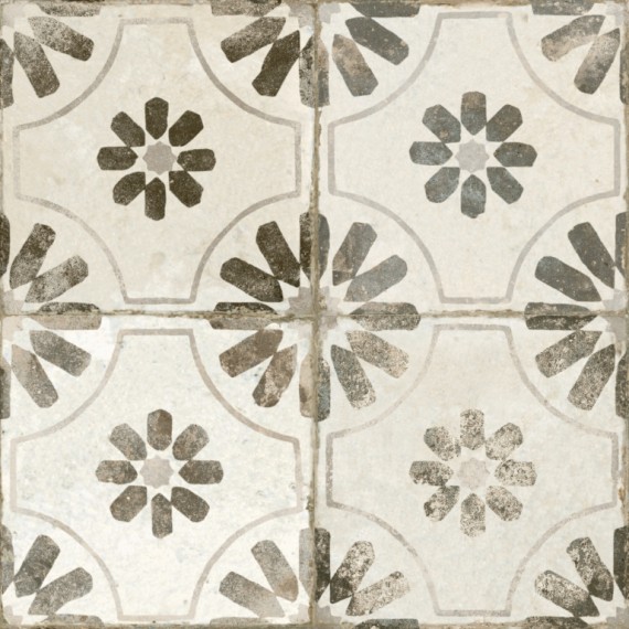 Керамическая плитка 38929 Плитка Fs Blume Black 45x45x0,95