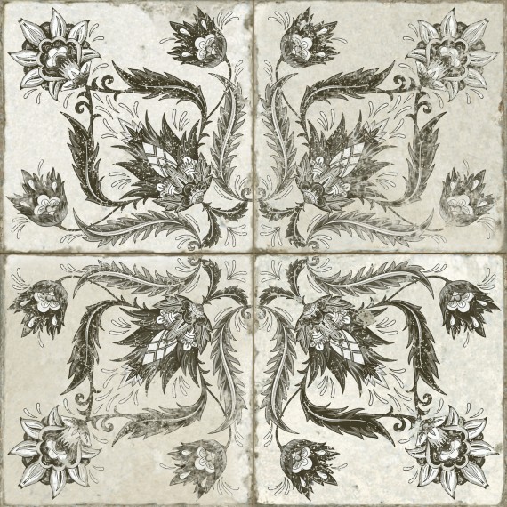 Керамическая плитка 39368 Плитка Fs Ivy Black 45x45x0,95