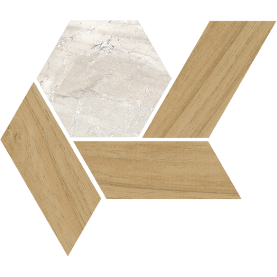 Керамическая плитка 405B Mosaico Lesnaya-SP Nacar 20x17.5