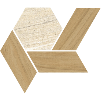 405E Mosaico Lesnaya Beige 20x17.5