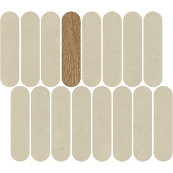 Керамическая плитка 40KZ Мозаика Mosaico Rockaway Natural 27x31