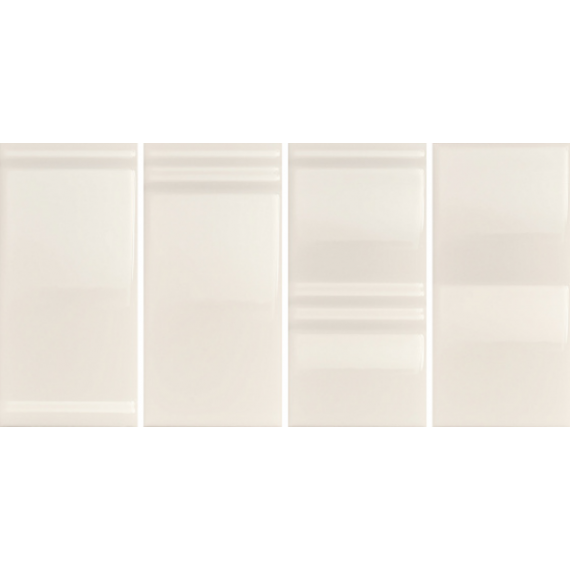 Керамическая плитка 4101103 Mou Milk Glossy Mix 6,2x12,5