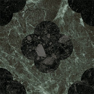 4101204 Керамогранит Dandy Pin Green Black 18,6x18,6