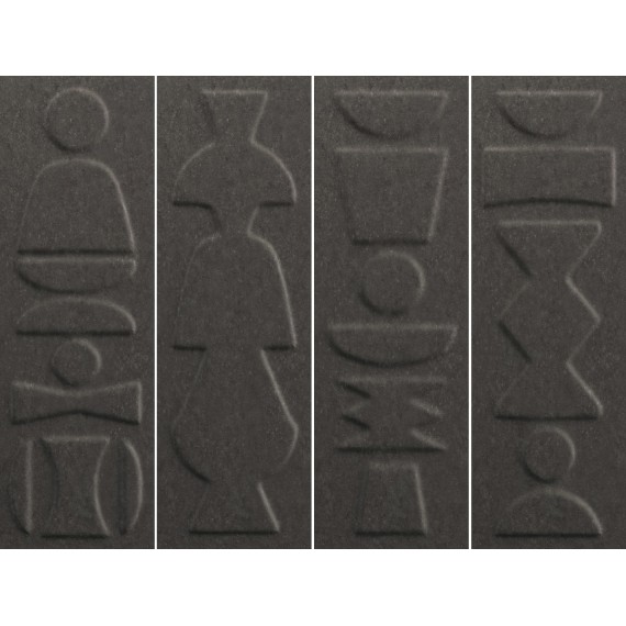 Керамическая плитка 4101224 Плитка Nok Totem Ebony 6,5x20
