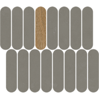 41QF Мозаика Mosaico Rockaway Grafito R10 27x31