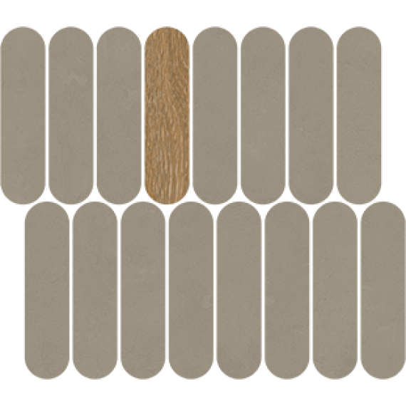 Керамическая плитка 41QG Мозаика Mosaico Rockaway Gris R10 27x31