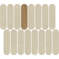 41QH Мозаика Mosaico Rockaway Natural R10 27x31