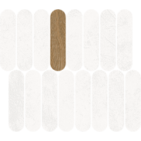 41QK Мозаика Mosaico Rockaway Blanco 27x31